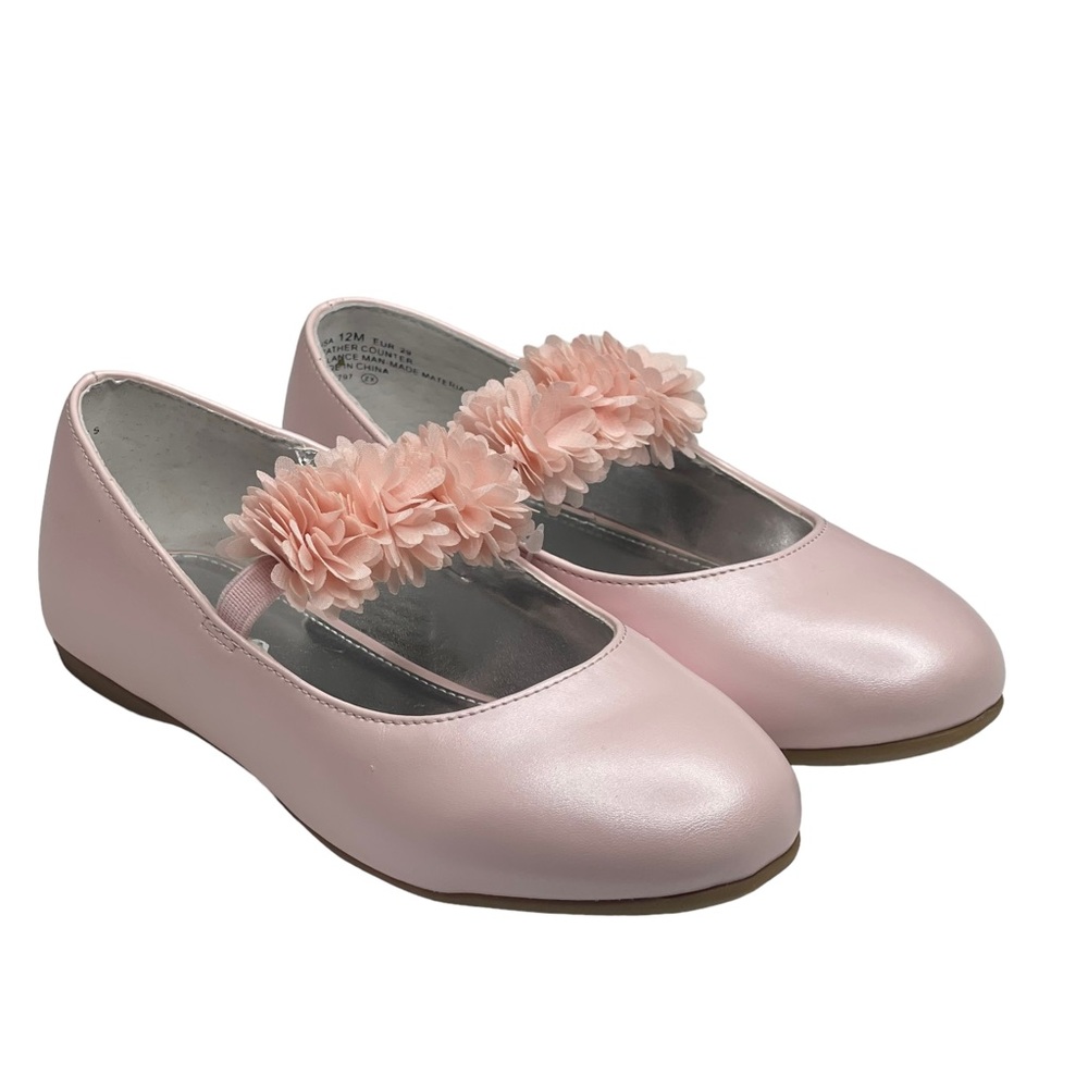new Nina โ Flower Child Medina Embellished Ballet Flats โ Pearl Pink โ Girls 12 - Picture 11 of 16